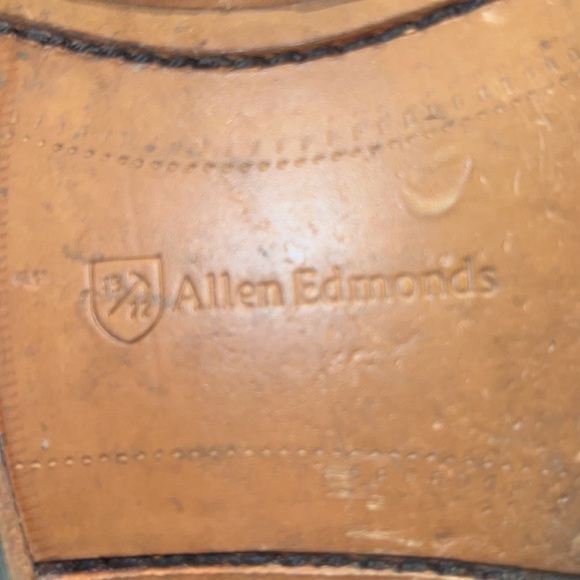 Allen Edmonds Cody Brown Leather Tassel Kiltie Weave Loafers Shoes - Picture 16 of 16